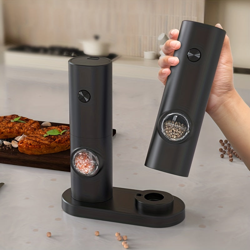 Automatic Salt and Pepper Mill with LED Lighting - Hehif