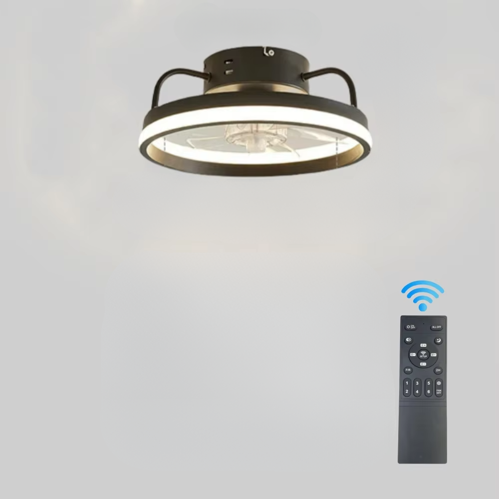 Energy Efficient Ceiling Fan with LED Lamp and Remote