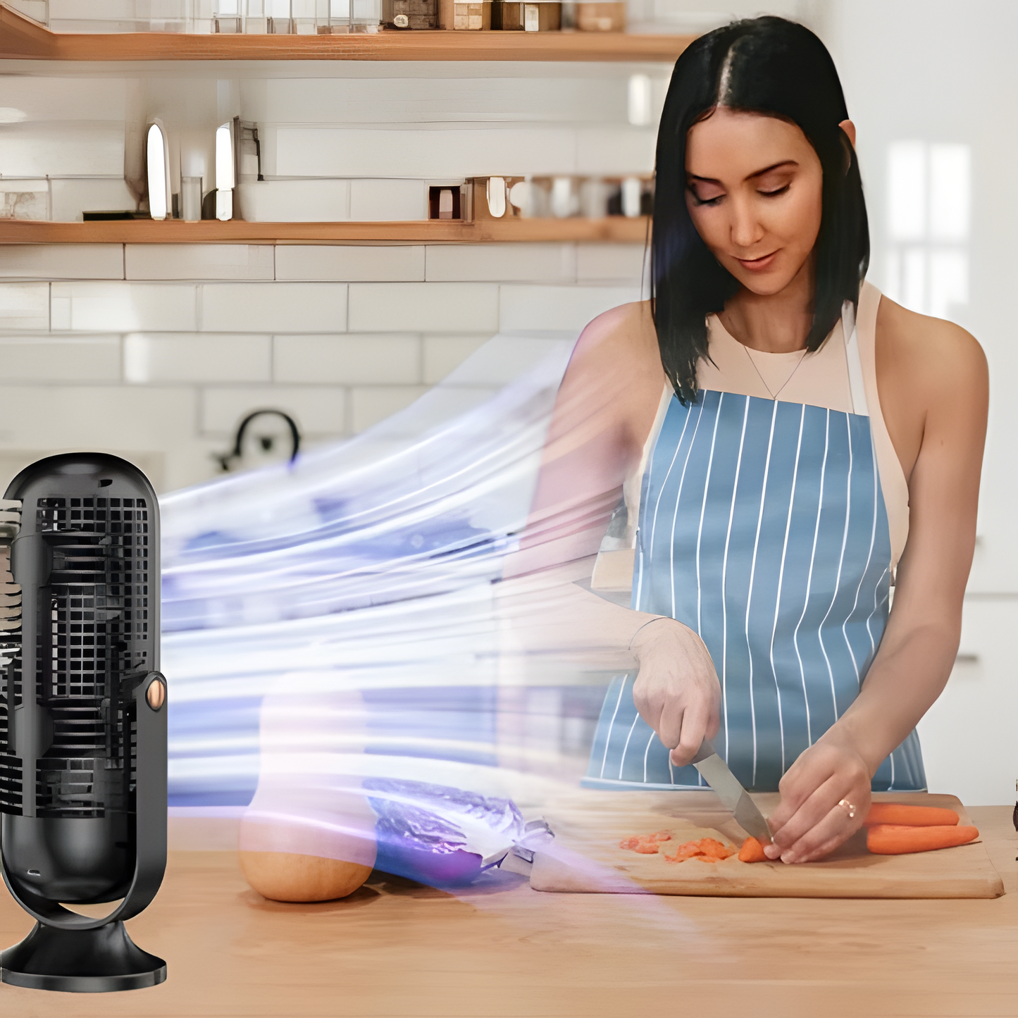 Small Powerful USB Rechargeable Desk Fan - Hehif