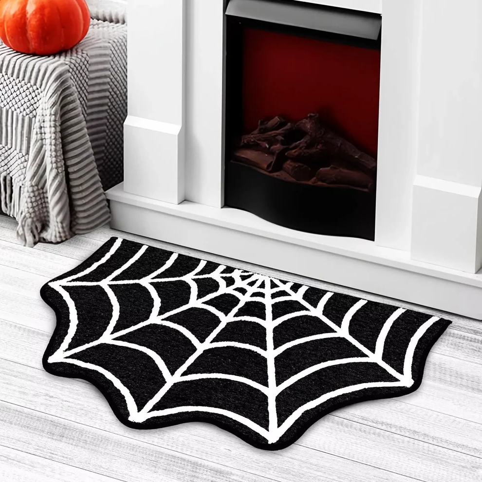 Spooky Spider Halloween Floor Mat