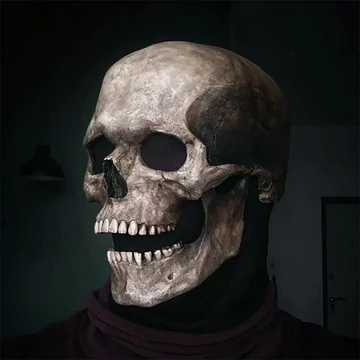 Realistic Full Face Skull Halloween Mask for Adults