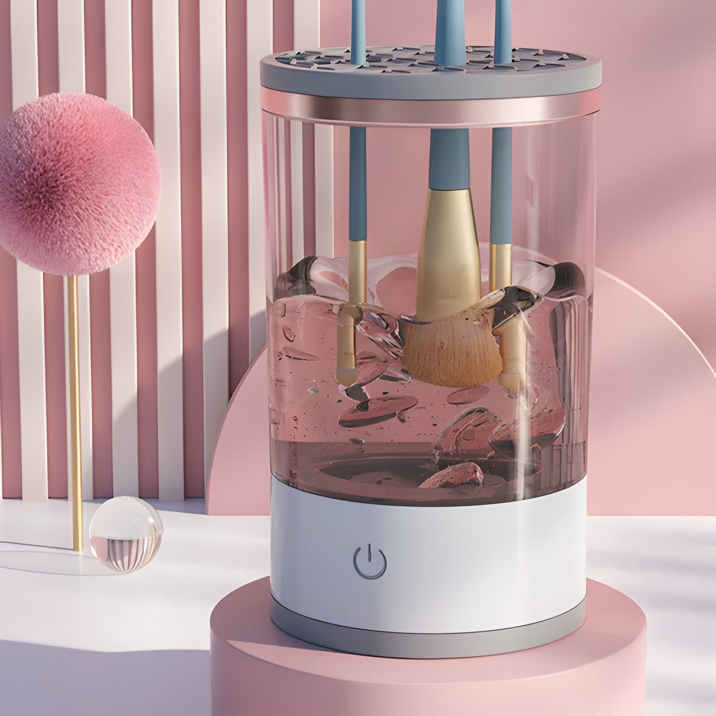 Portable Electric Makeup Brush Cleaning Tool