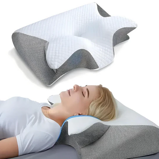 Supportive Contour Memory Foam Neck Pillow - Hehif