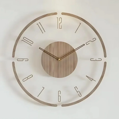 Quiet Natural Wood Wall Clock