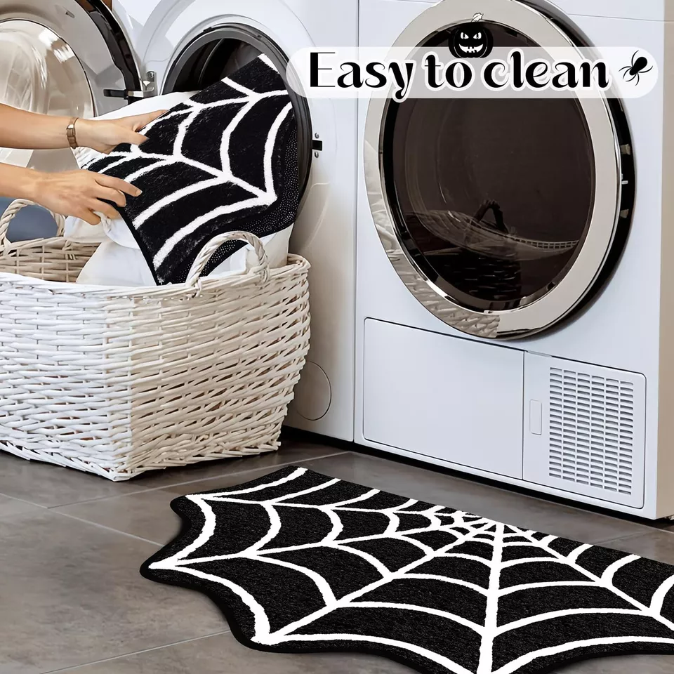 Spooky Spider Halloween Floor Mat