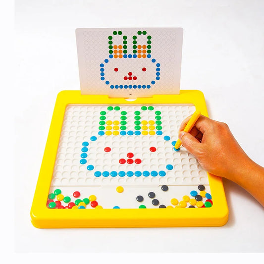 Fun Kids Magnetic Drawing Board with Dots - Hehif