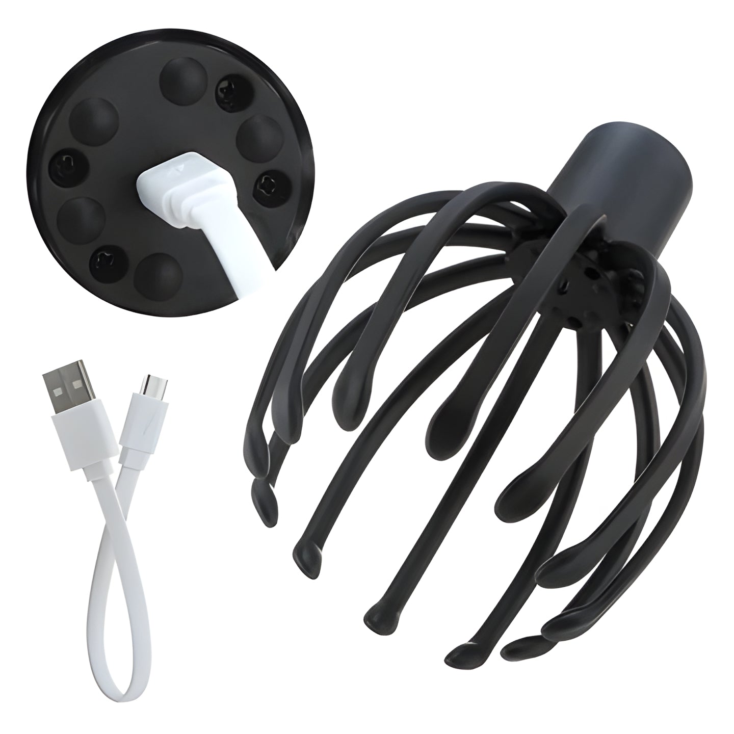 Portable Shiatsu Head Massager - Soothing Scalp Relaxer