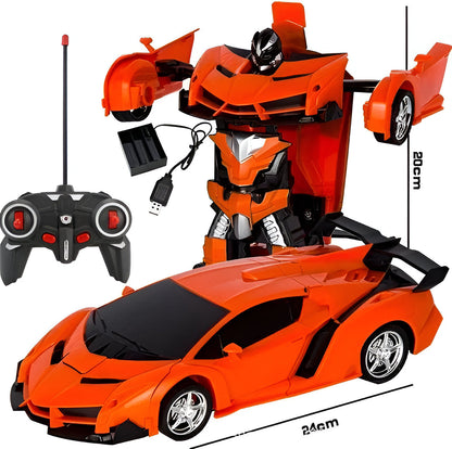 Fast 2 in 1 RC Transforming Toy Car