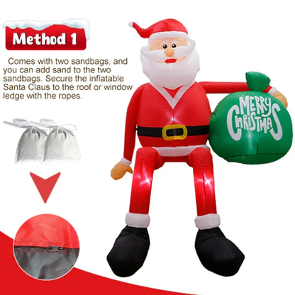 Large 8FT LED Inflatable Santa Claus Outdoor Xmas Decor