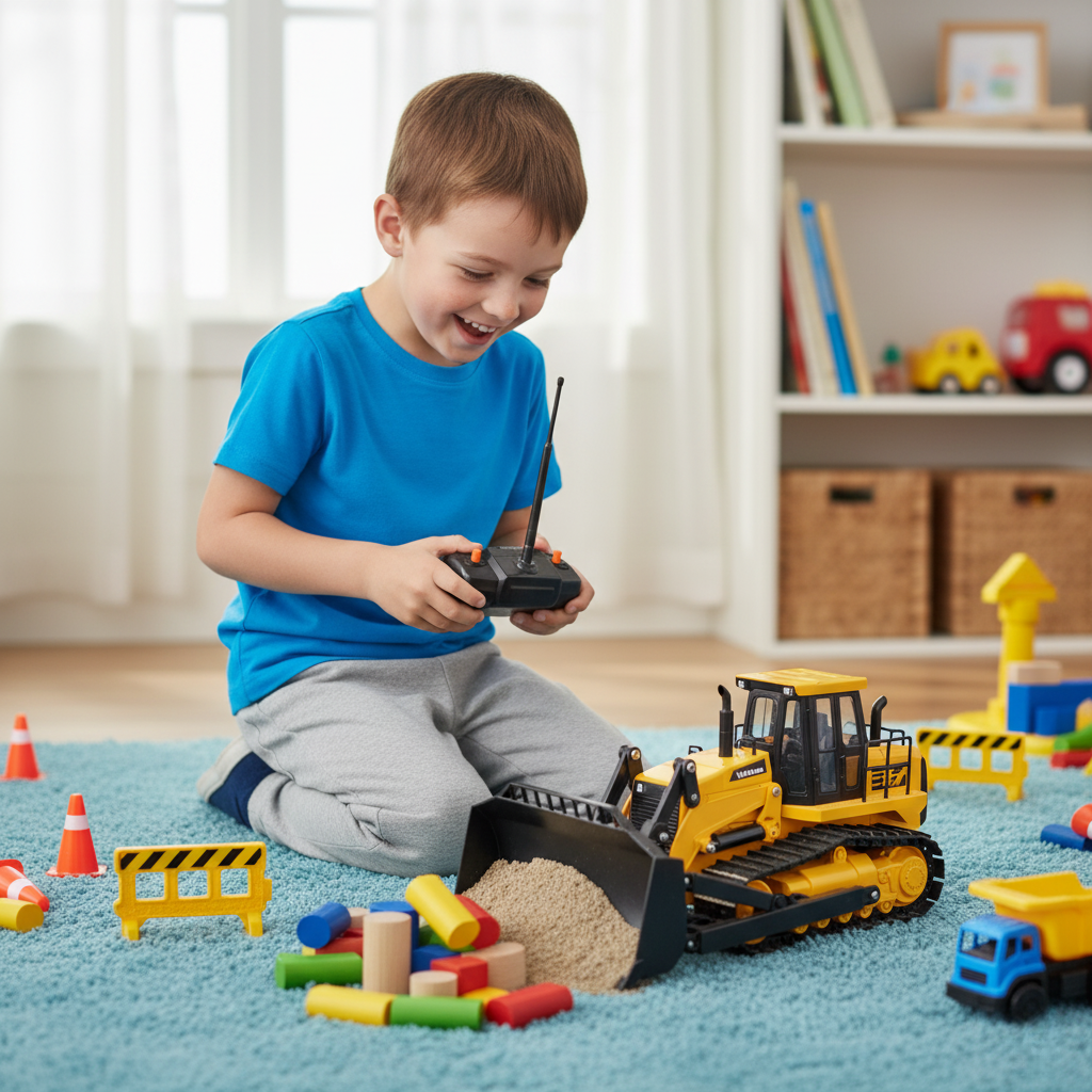 Powerful RC Construction Truck Toy for Boys