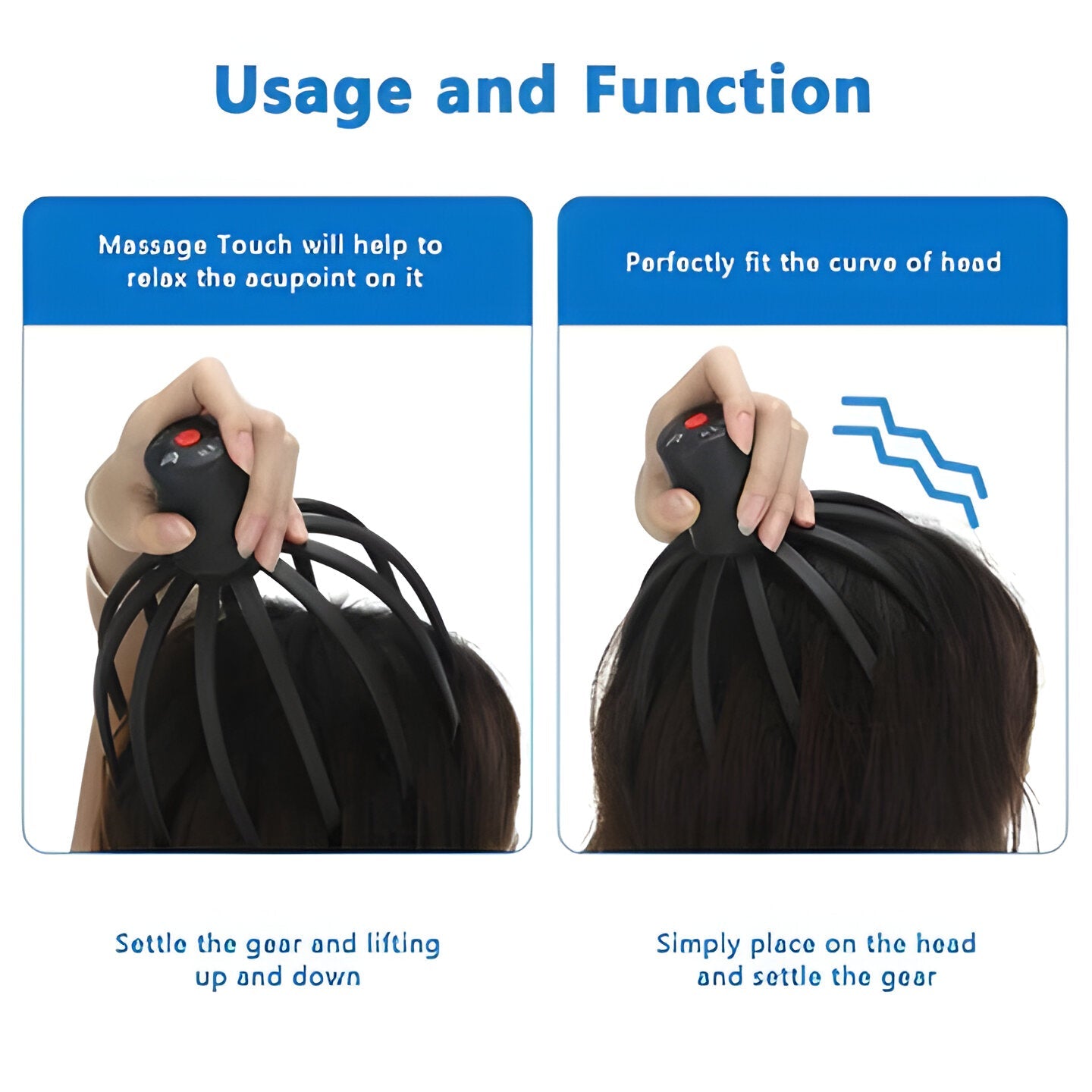 Portable Shiatsu Head Massager - Soothing Scalp Relaxer