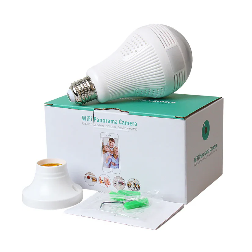 HD Wifi Smart Security Light Bulb Camera - Hehif