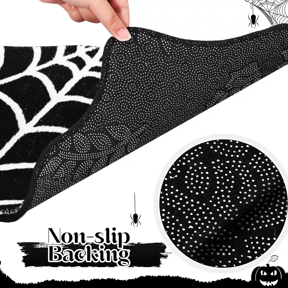 Spooky Spider Halloween Floor Mat