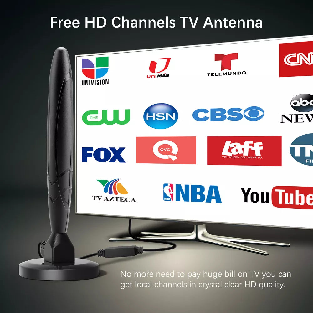 4K HD Indoor TV Antenna with Signal Booster