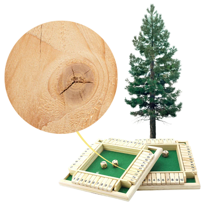 Natural Wood Board Game Dice