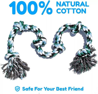 Durable 6 Knot Rubber Dog Toy