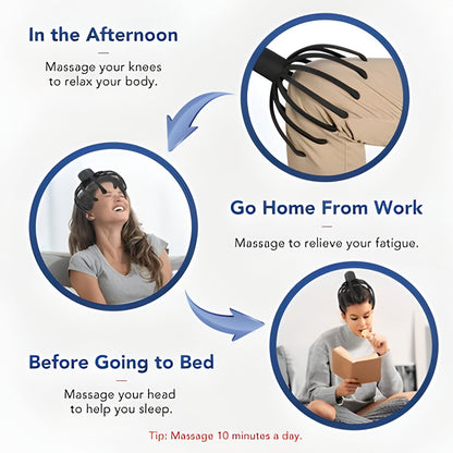 Portable Shiatsu Head Massager - Soothing Scalp Relaxer