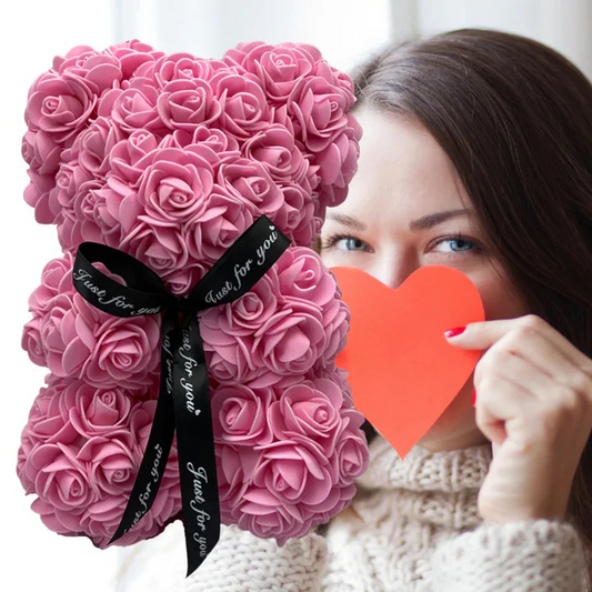 Cute Floral Teddy Bear - Hehif