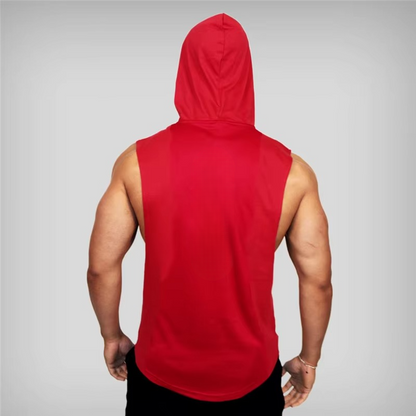 Men's Breathable Athletic Hooded Tank Top