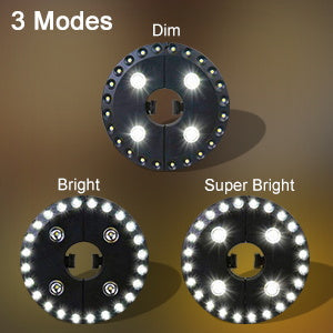 Bright Outdoor Umbrella String Lights with 3 Modes