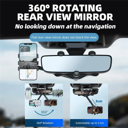 Universal Car Phone Mount Mirror - Hehif