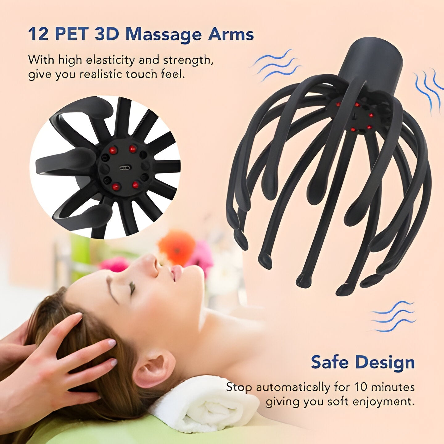 Portable Shiatsu Head Massager - Soothing Scalp Relaxer