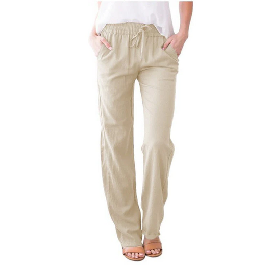 Lightweight Summer Linen Trousers - Hehif