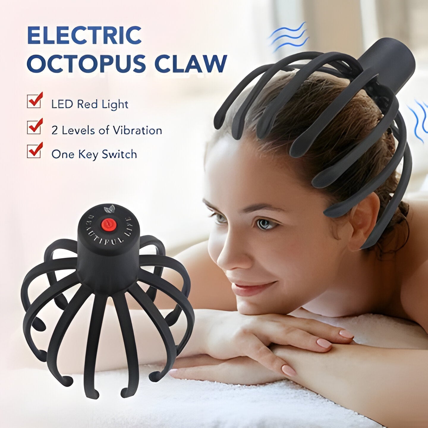 Portable Shiatsu Head Massager - Soothing Scalp Relaxer