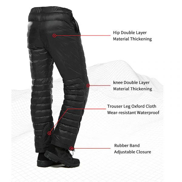 Warm Waterproof Insulated Ski Pants for Men