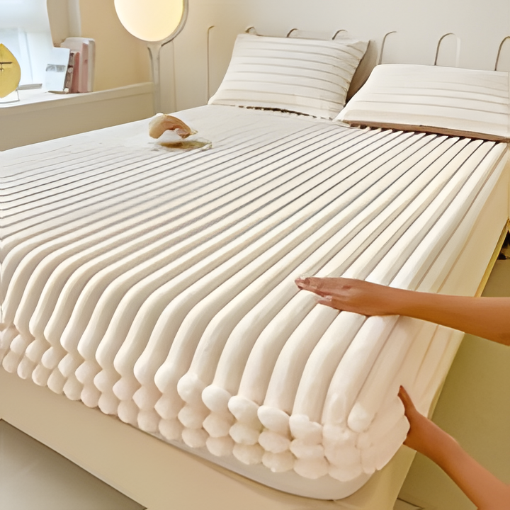 Plush Comfortable Fitted Bed Sheet - Hehif