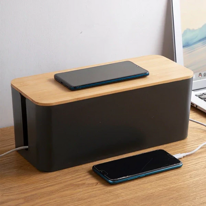 Cable Storage Box for Neat Cord Organization - Hehif