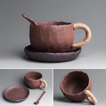 Artisan Large Stoneware Coffee Mug Set