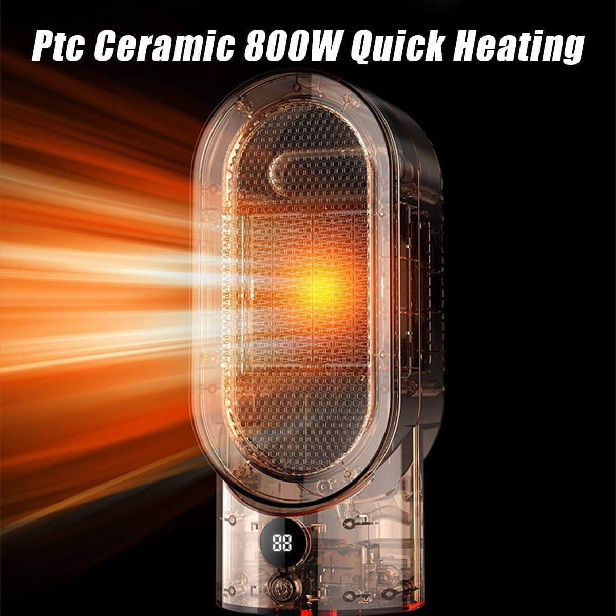 Compact Electric Space Heater Fan