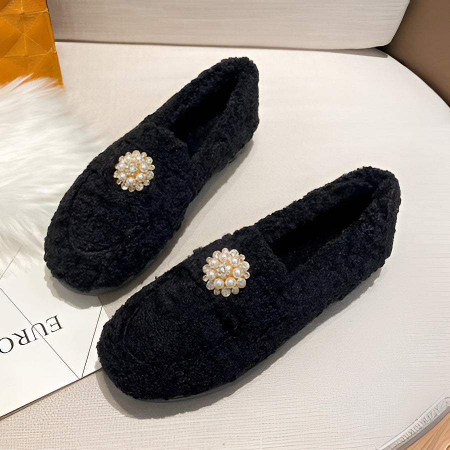 Cozy Women's Slipper Moccasins with Soft Fleece Inside