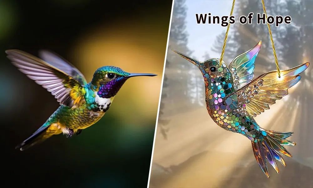 Vibrant Bird Glass Window Decor