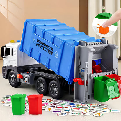 Fun City Trash Truck Toy with Flashing Lights