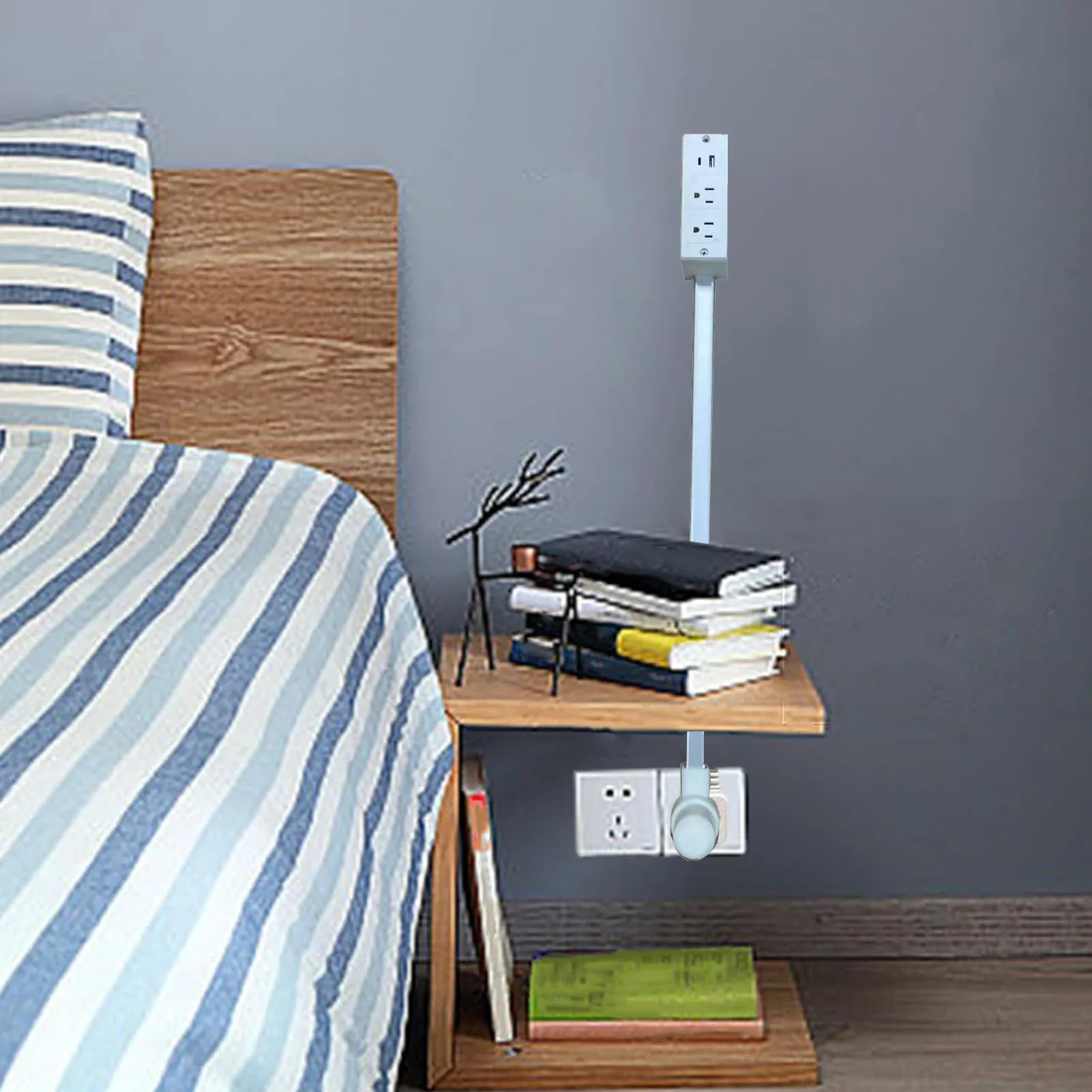 Flexible Wall Plug Outlet with USB Ports - Hehif
