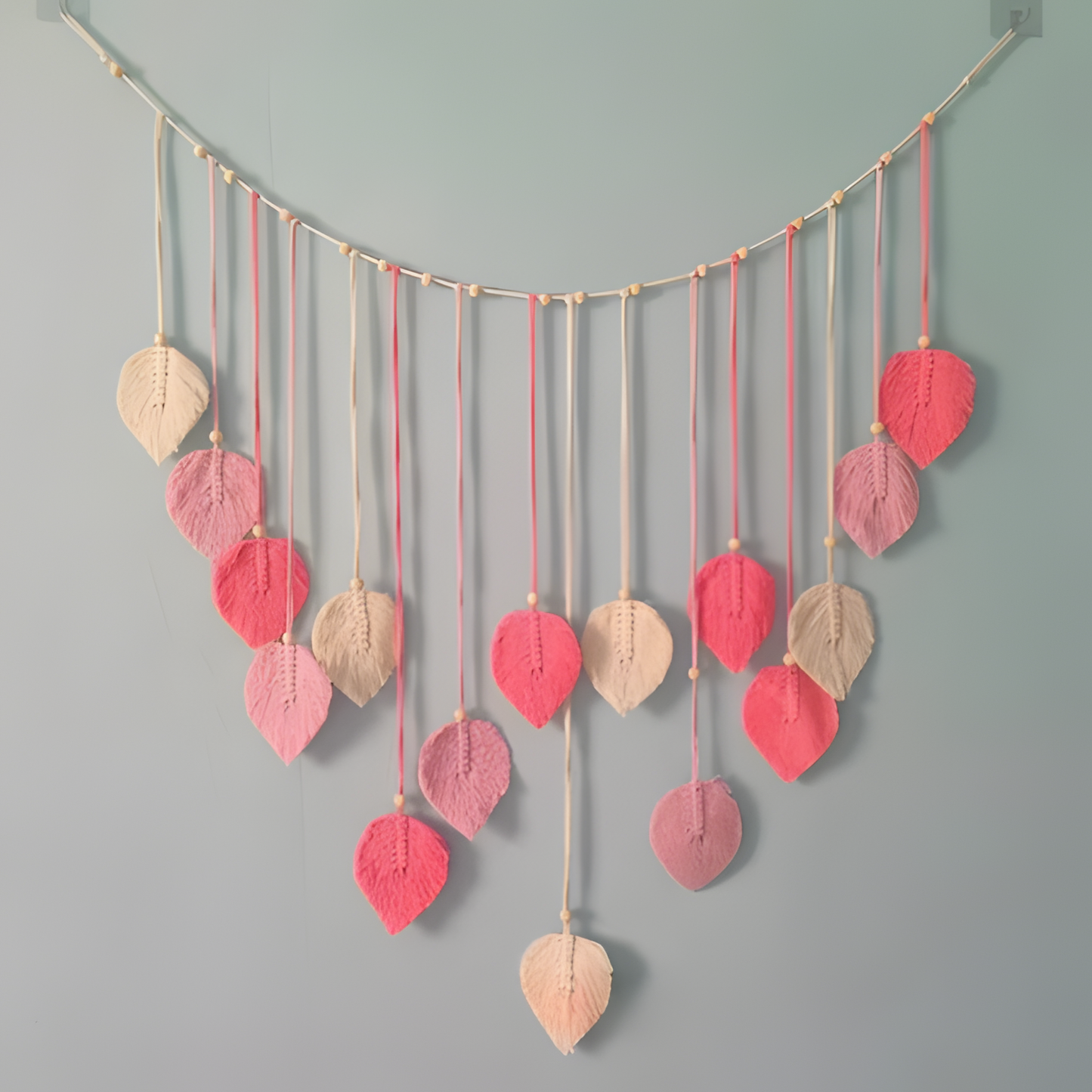 Unique Textile Wall Art, Handmade Boho Decor Hanging - Hehif