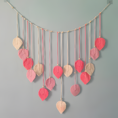 Unique Textile Wall Art, Handmade Boho Decor Hanging - Hehif