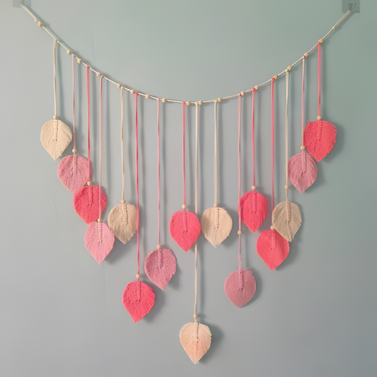 Unique Textile Wall Art, Handmade Boho Decor Hanging - Hehif