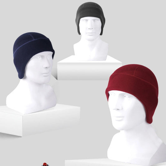 Warm Fleece Ski Beanie With Ear Flap - Hehif