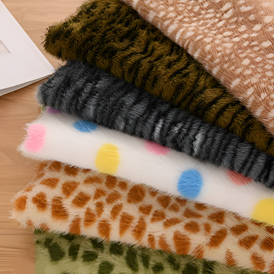 Soft Faux Fur Fabric for Sewing and Home Decor