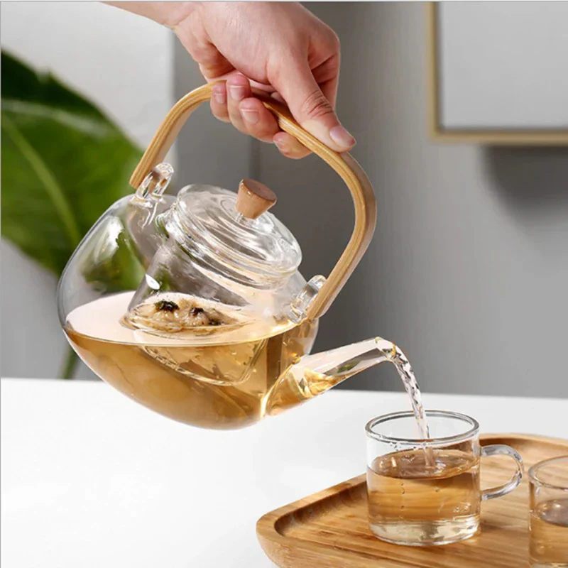 Clear Thermal Borosilicate Glass Teapot