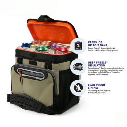 Insulated Leakproof Ice Cooler Box for Outdoor Use