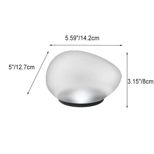 Outdoor Garden Glass Solar Powered LED Path Light