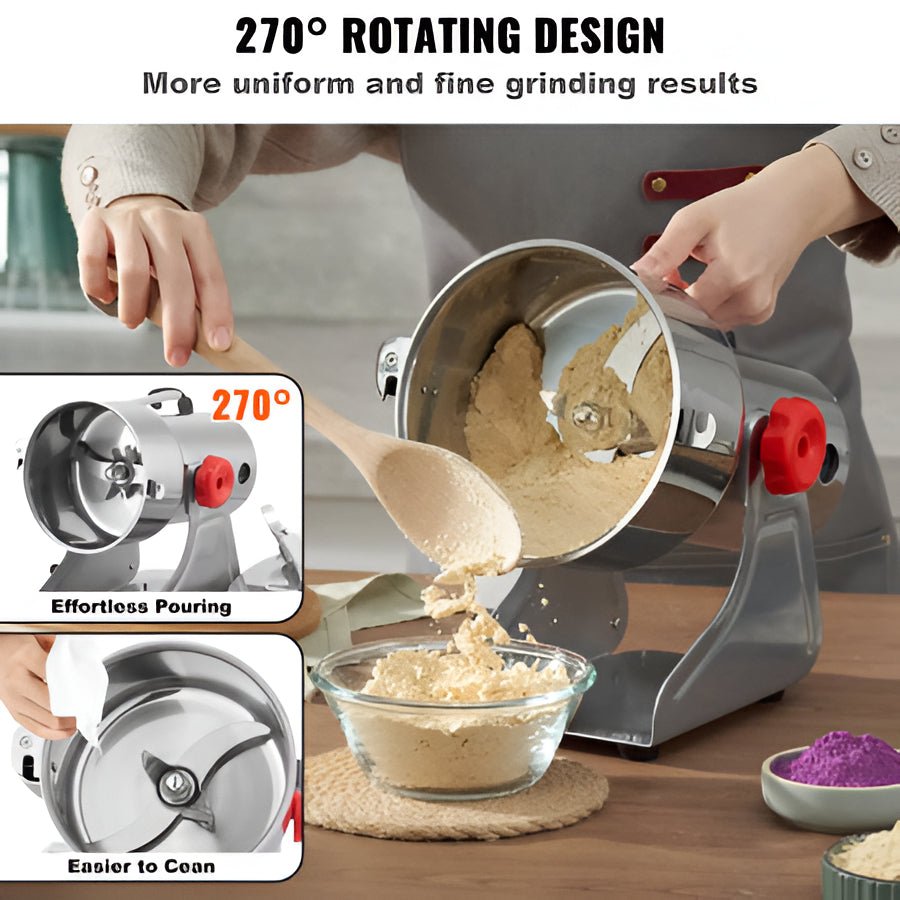 Heavy Duty Electric Grain Mill for Spices and Grains