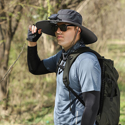 Waterproof Solar LED Wide Brim Sun Hat
