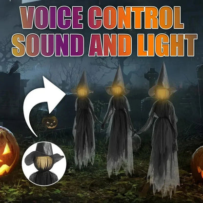 Spooky LED Witch Figure Decoration