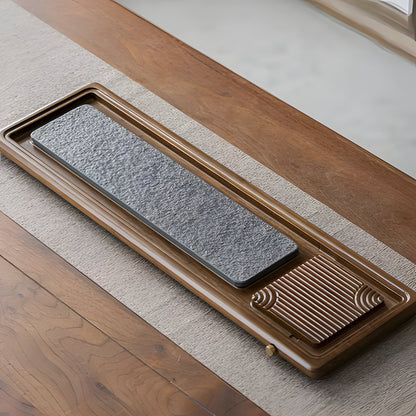 Natural Wood Tea Server Table
