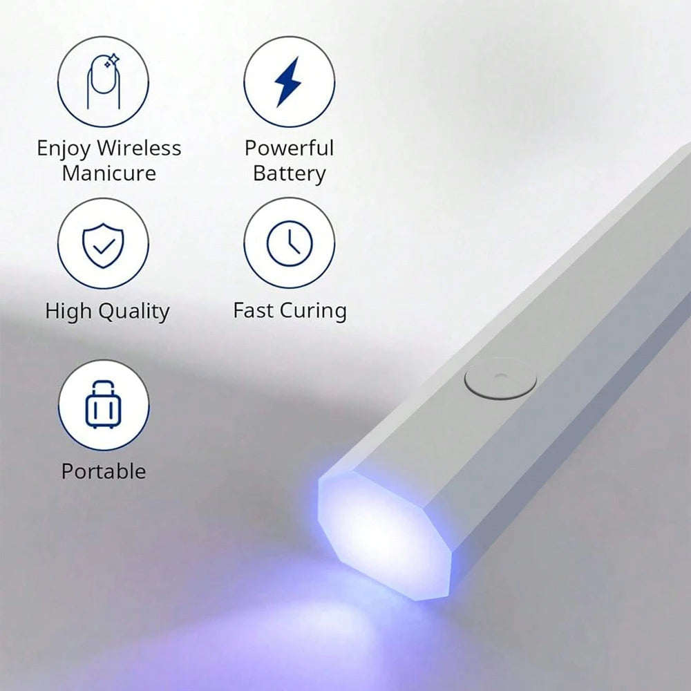 Compact UV Nail Light with Travel Case